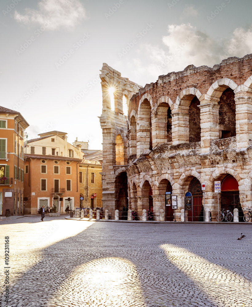 Obraz premium Colliseum w mieście Verona, Włochy