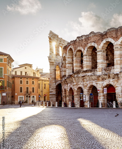 Colliseum in Verona city, Italy