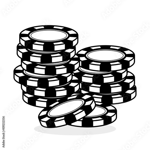 Casino design. Game and las vegas illustration