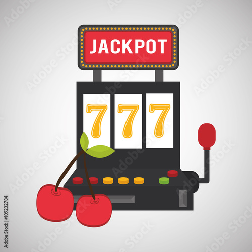 Casino design. Game and las vegas illustration