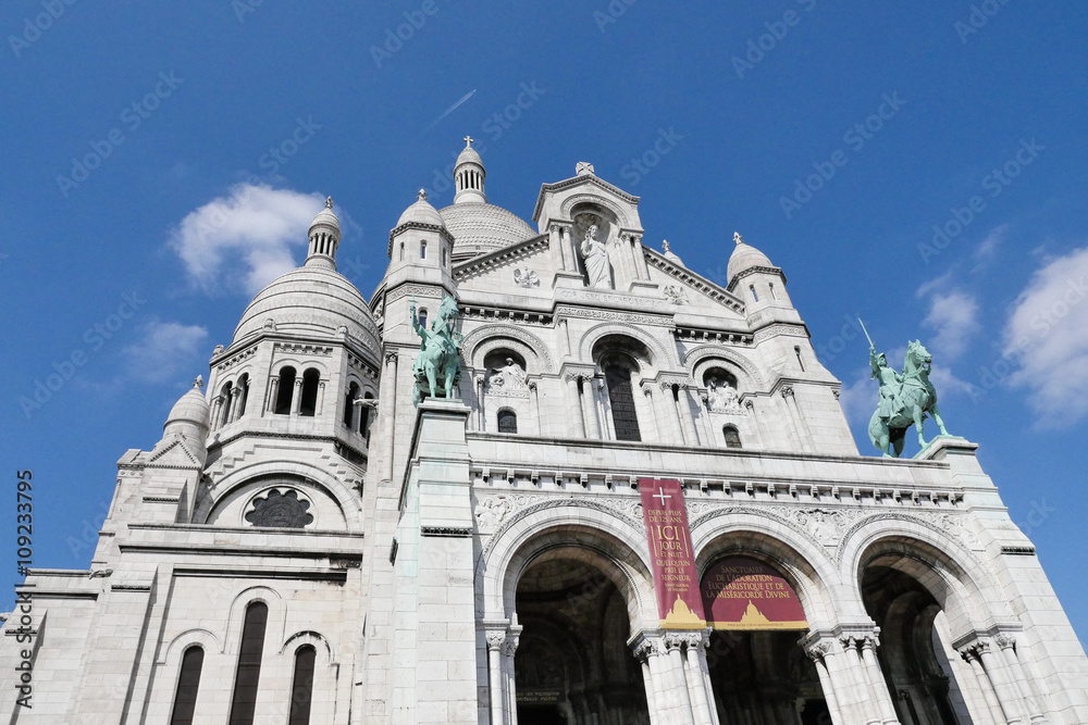 Sacred Heart Sacre Coeur Church in Montmartre