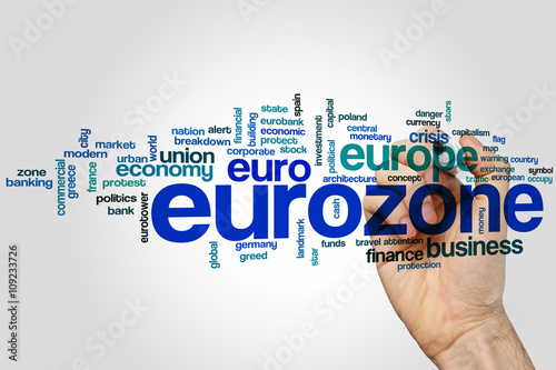 Eurozone word cloud photo