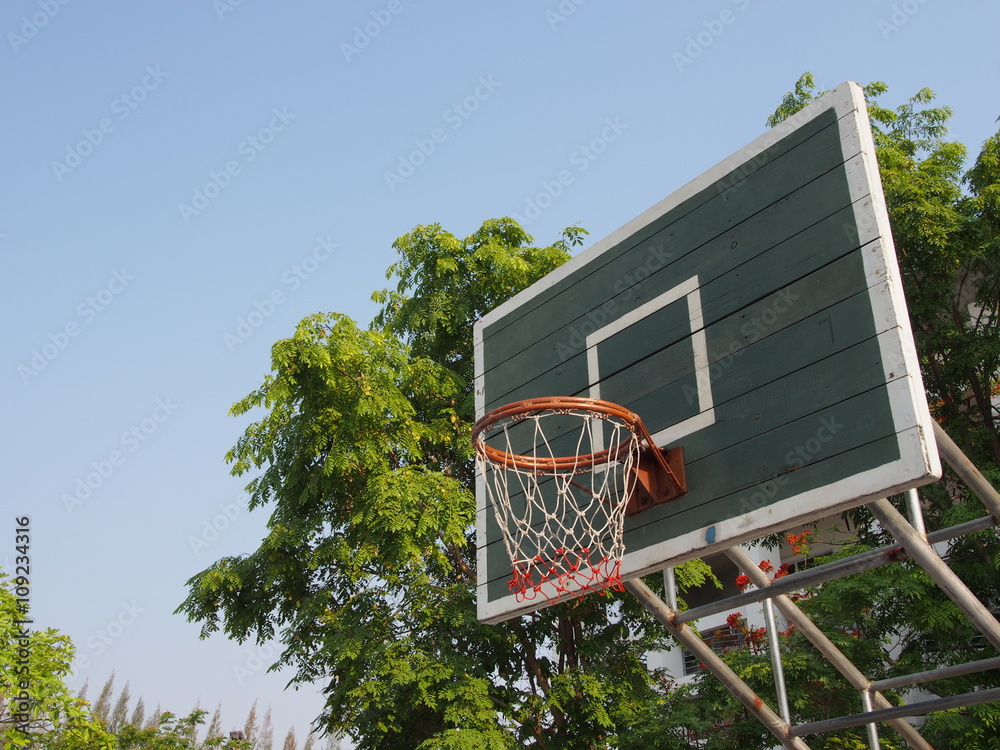 outdoor basketball hoop
