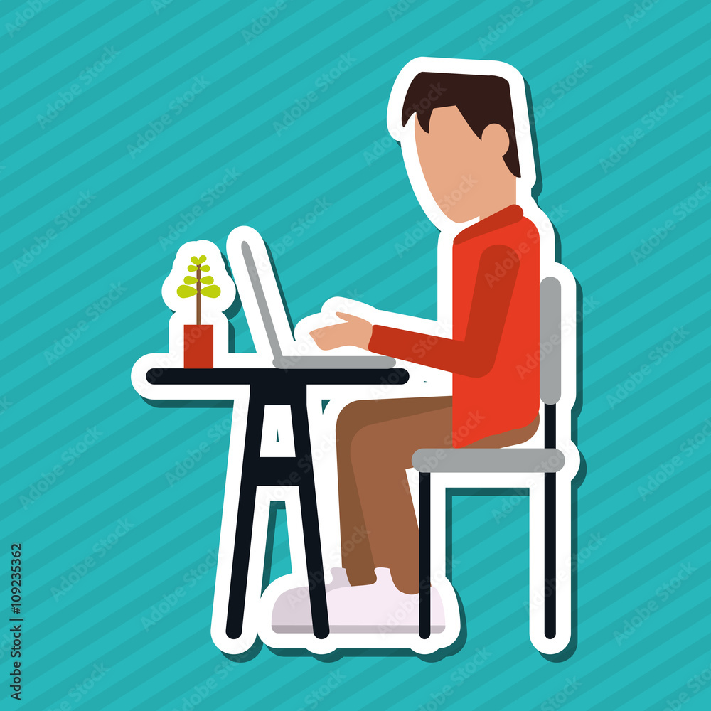 icon of business people, vector design icon of business people, vector design
