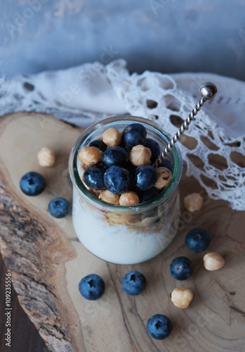 Yugurt with Blueberry photo