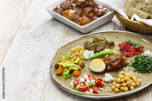 ethiopian cuisine, one plate dinner