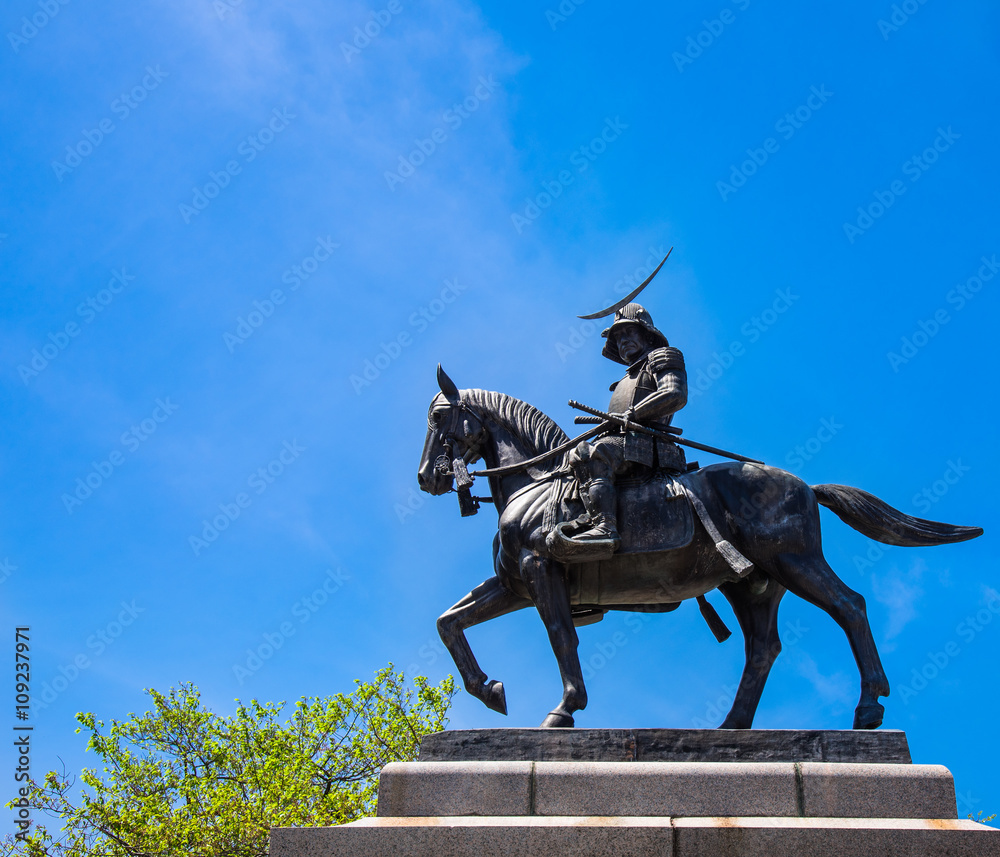 伊達政宗騎馬像 Stock Photo Adobe Stock