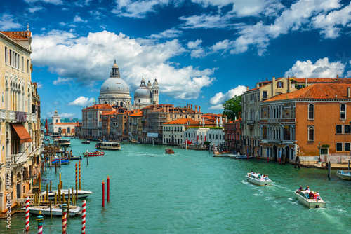 Grand Canal and Basilica Santa Maria della Salute .Venice.Italy photo