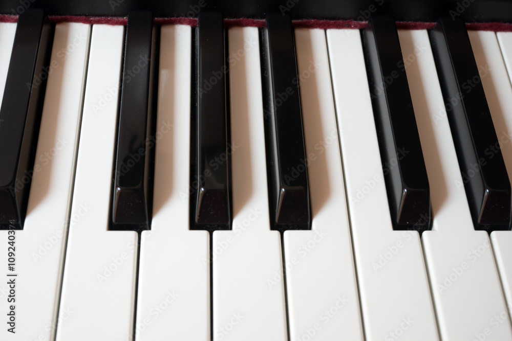 Close up of keys on a piano Close up of keys on a piano