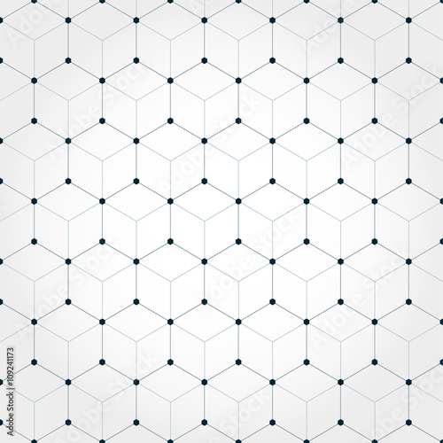 Abstract geometric hexagonal background