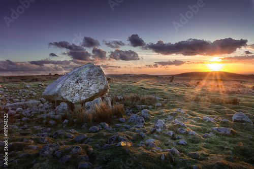 Arthur's stone at sunset
A landmark on the top of Cefn Bryn, North Gower, South Wales, Swansea photo