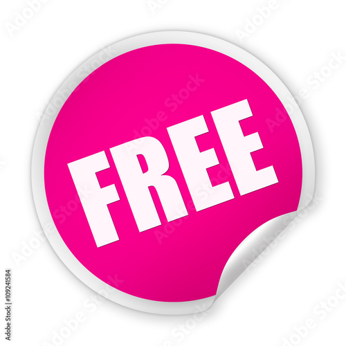 FREE round sticker
