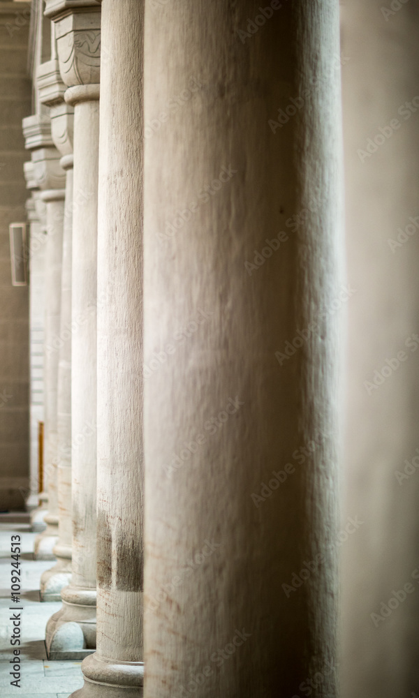 Columns in the cathedral of Stein am Rhein Columns in the cathedral of Stein am Rhein