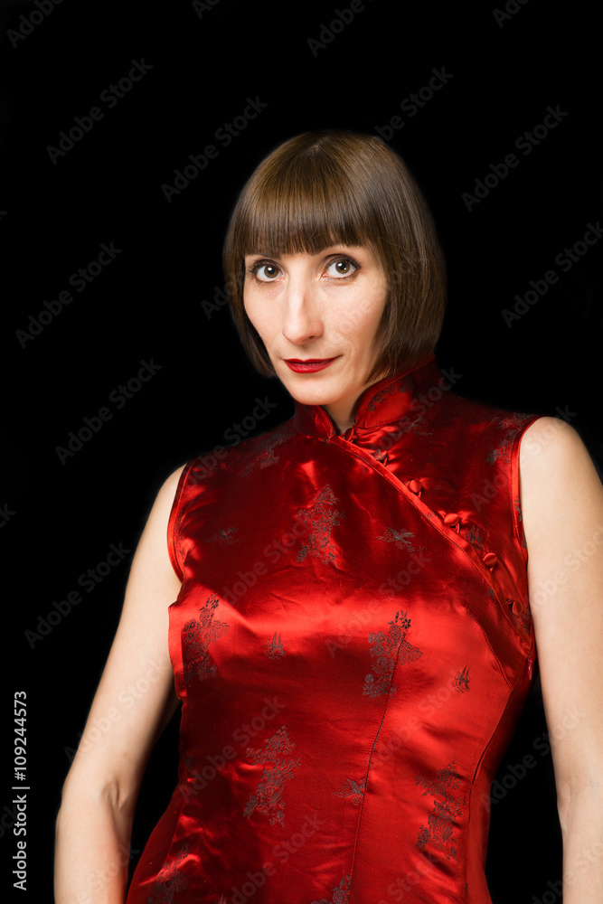 Fototapeta premium woman in a dress