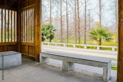 Pavilion in Xuanwu Lake
