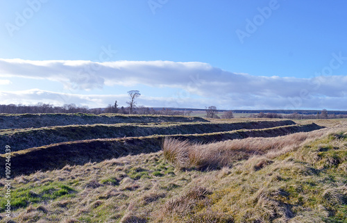 Fototapeta Naklejka Na Ścianę i Meble -  Ardoch Roman Fort, Braco, Perthshire, Scotland