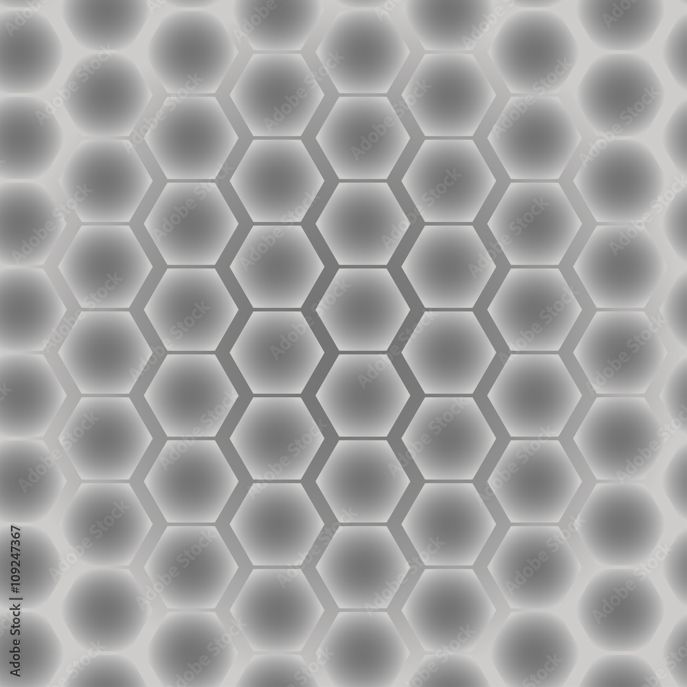 Naklejka premium Abstract seamless pattern of hexagons. Vector illustration