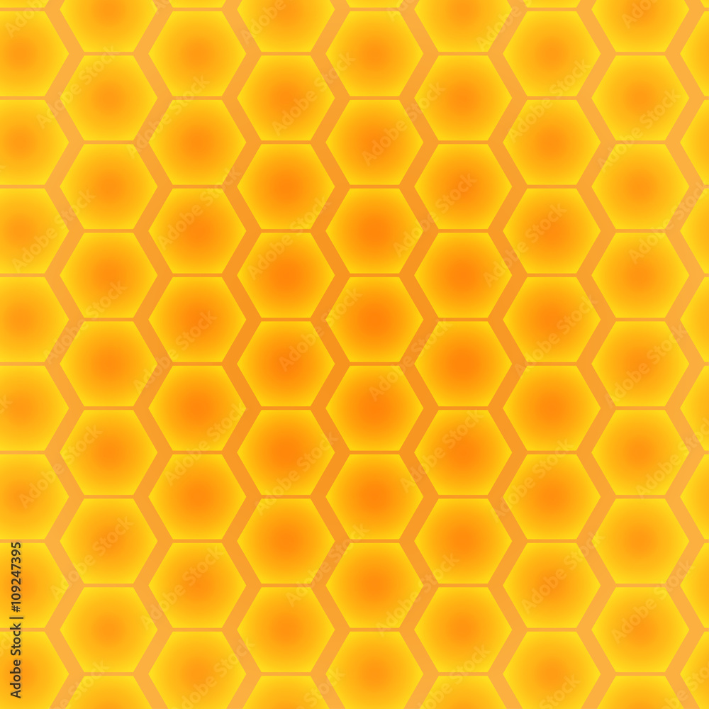 Fototapeta premium Abstract seamless pattern of hexagons. Vector illustration