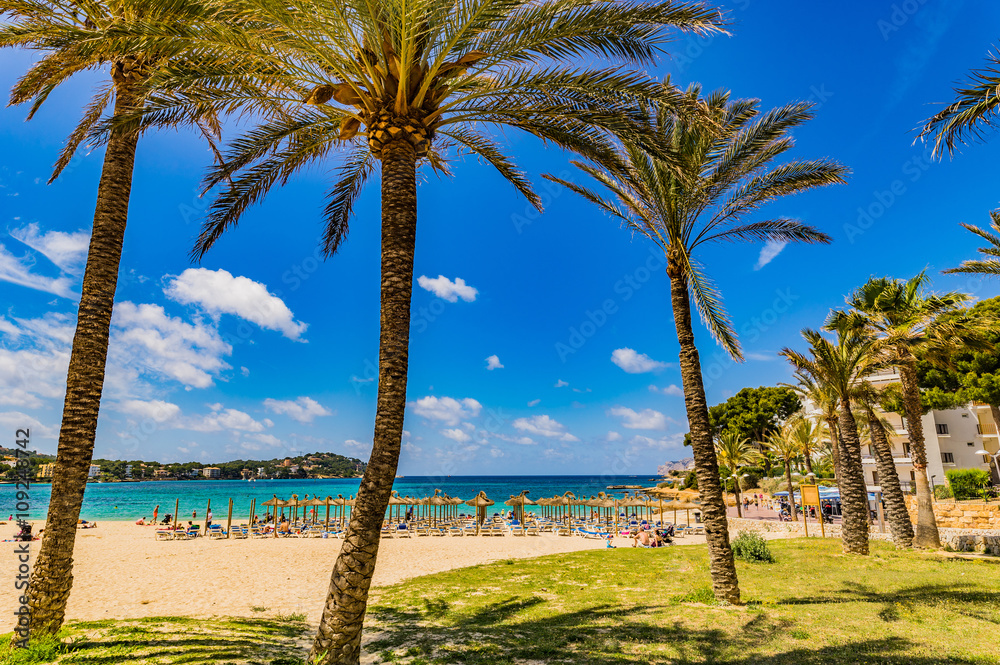 Fototapeta premium Spanien Urlaub Mallorca Strand Cala Santa Ponca