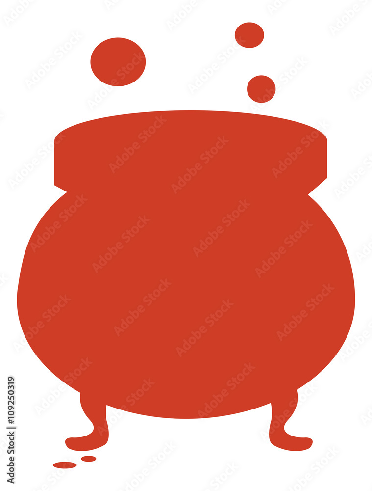 Obraz premium witch cauldron symbol