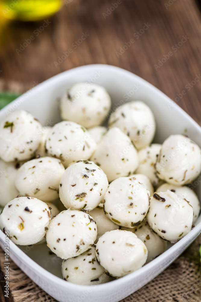 Mozzarella Cheese (marinated with herbs) Mozzarella Cheese (marinated with herbs)