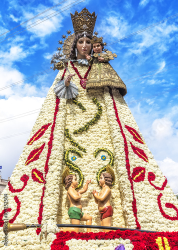 Virgen de los Desemparados in Fallas festival in Valencia. Spain © maylat