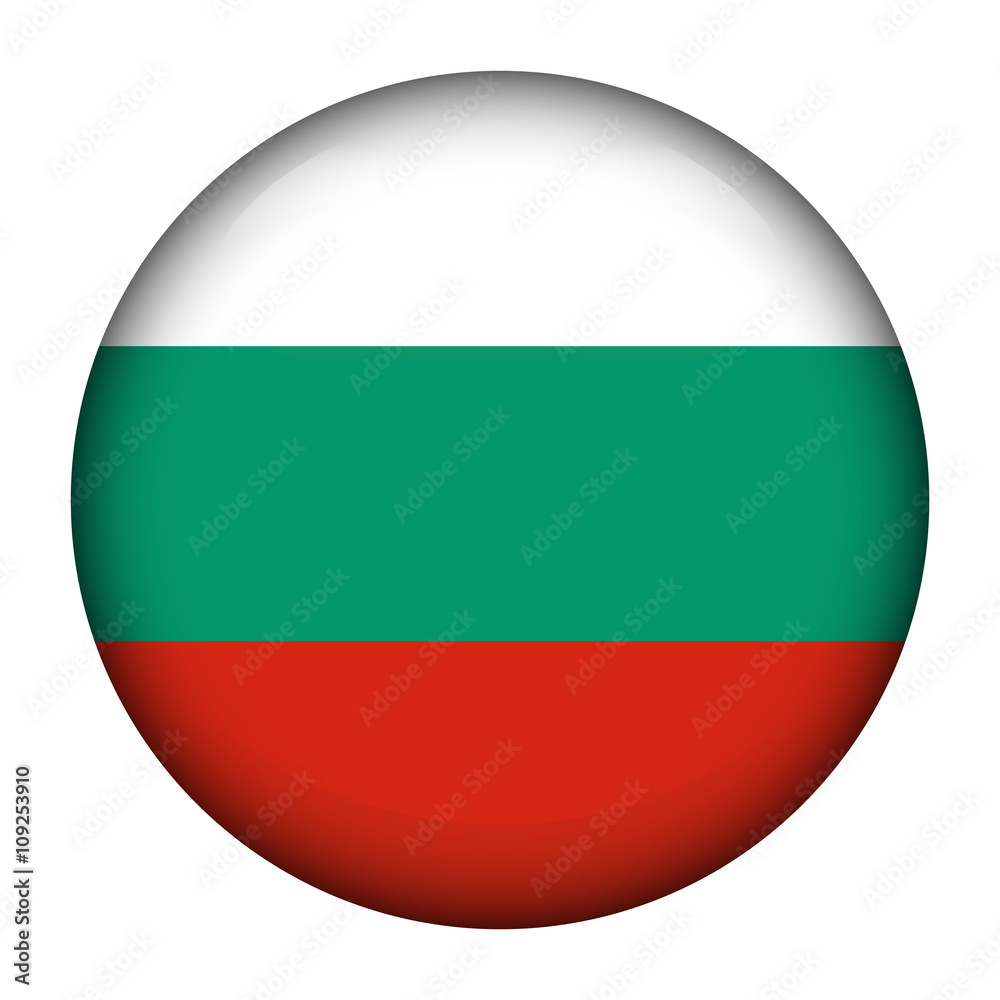 Flag of Bulgaria Glossy Button Flag of Bulgaria Glossy Button