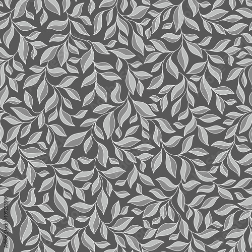 Wallpaper Mural Grey seamless autumn pattern. Torontodigital.ca