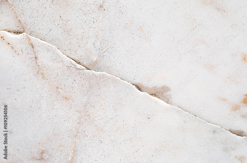 Fototapeta premium Closeup surface cracked marble floor texture background
