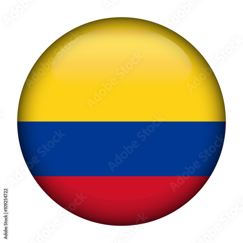 Flag of Colombia Glossy Button