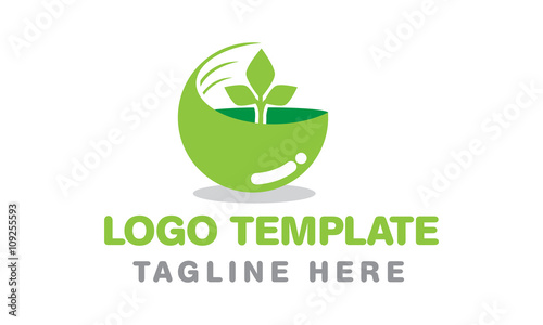 Leaf logo template
