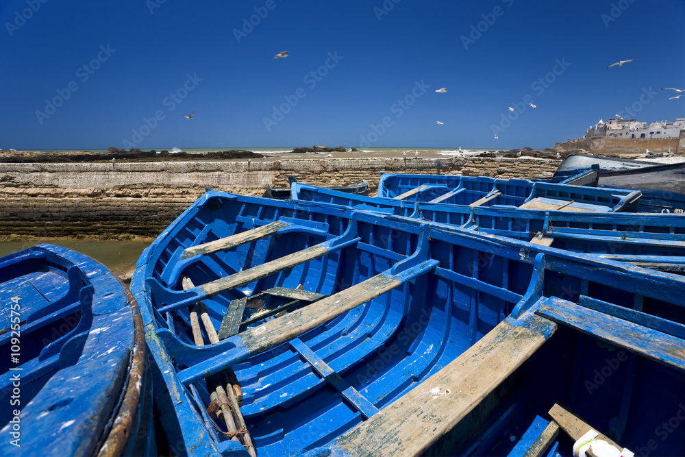 Morocco. Essaouira. Fish boats