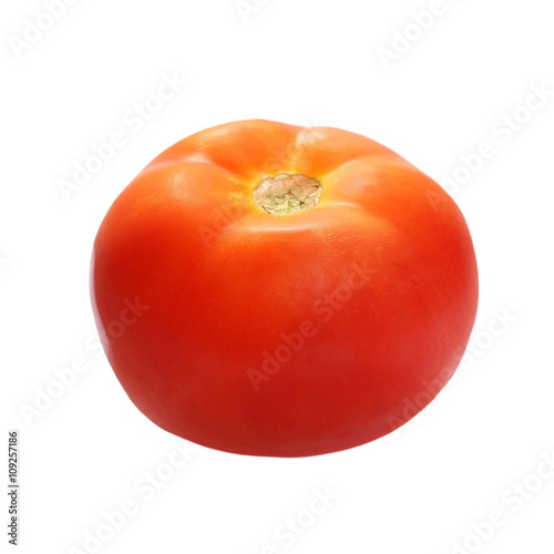fresh red tomato isolated on white background, clipping path