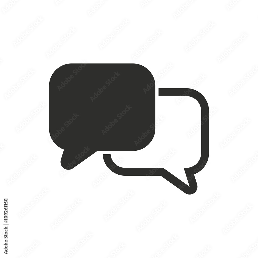 Communication bubble - vector icon. Communication bubble - vector icon.