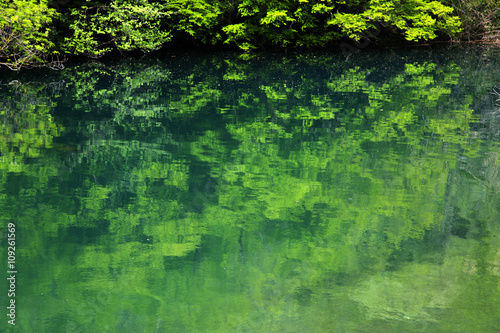 Beautiful Cetina river landscape in Croatia