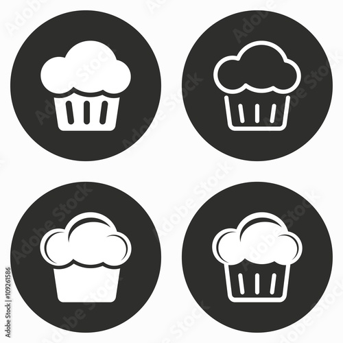 Cake - vector icon.