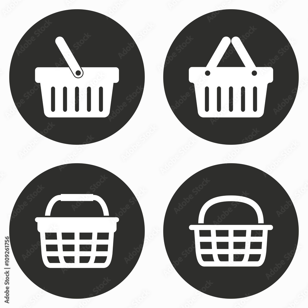 Shopping basket - vector icon. Shopping basket - vector icon.
