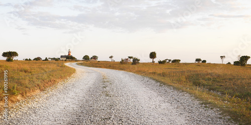 View of gravelled road