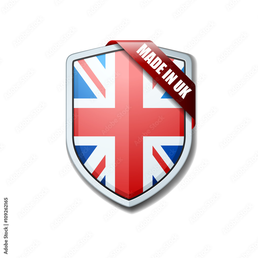 Fototapeta premium Made in United Kingdom Shield