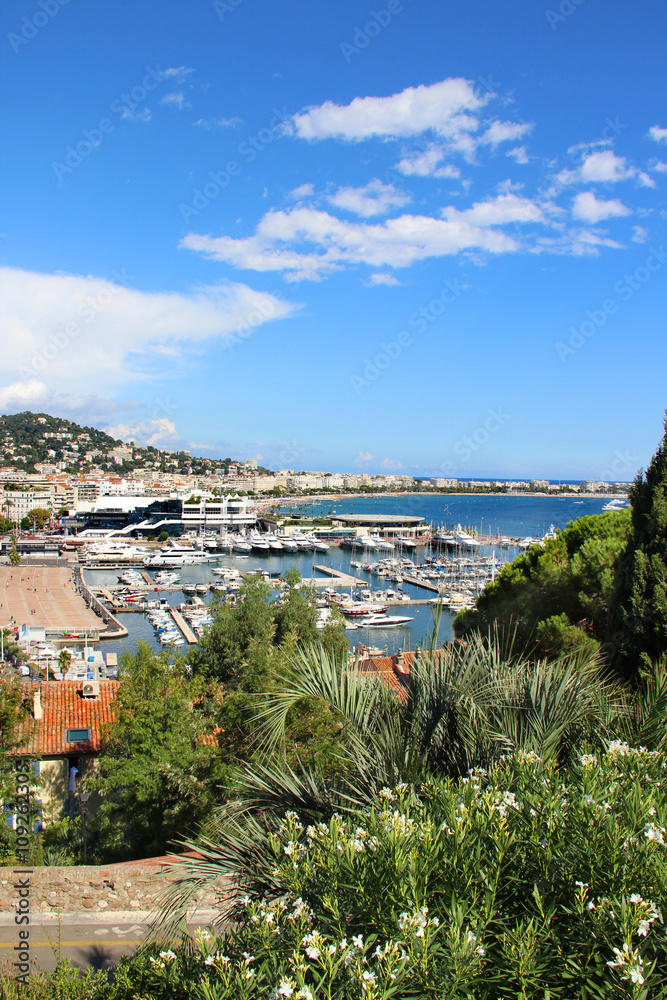 Beautiful view of Cannes, France