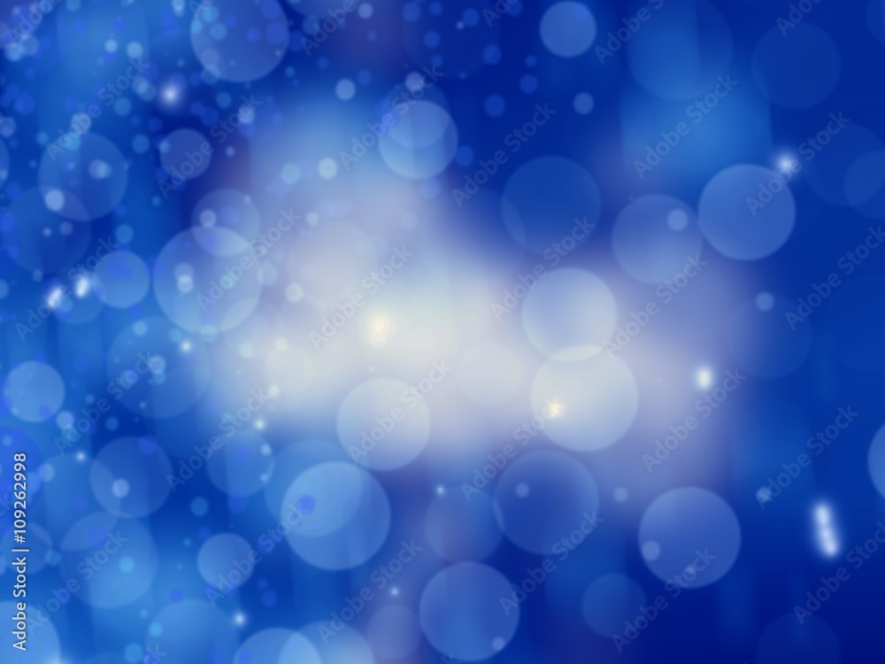 Abstract Winter background.Christma s abstract bokeh.