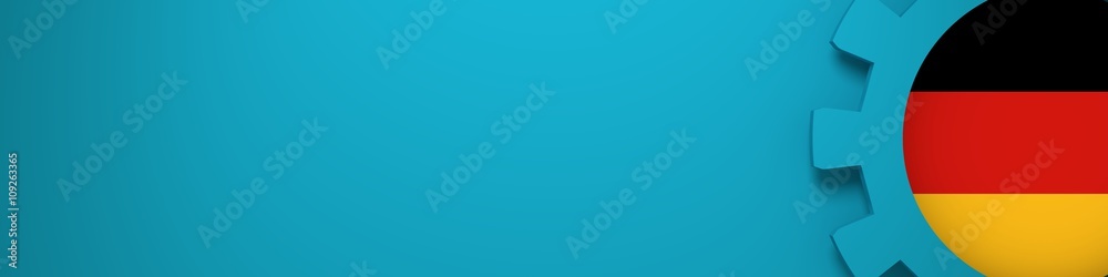 Obraz premium Web Banner, Header Layout Template. Germany industry