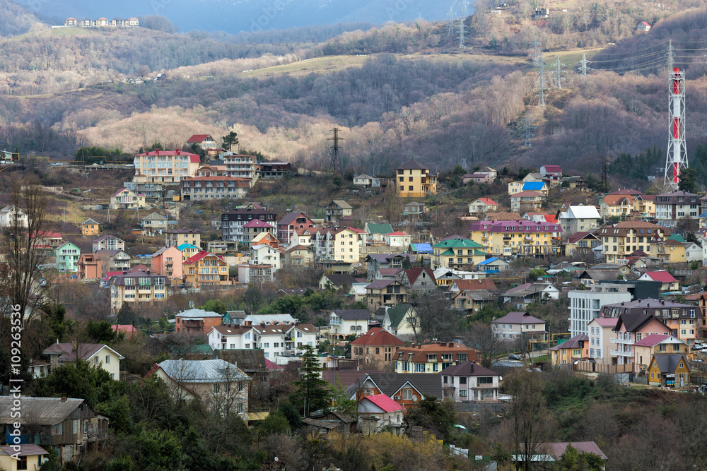 Fototapeta premium Cityscape Sochi. Russia