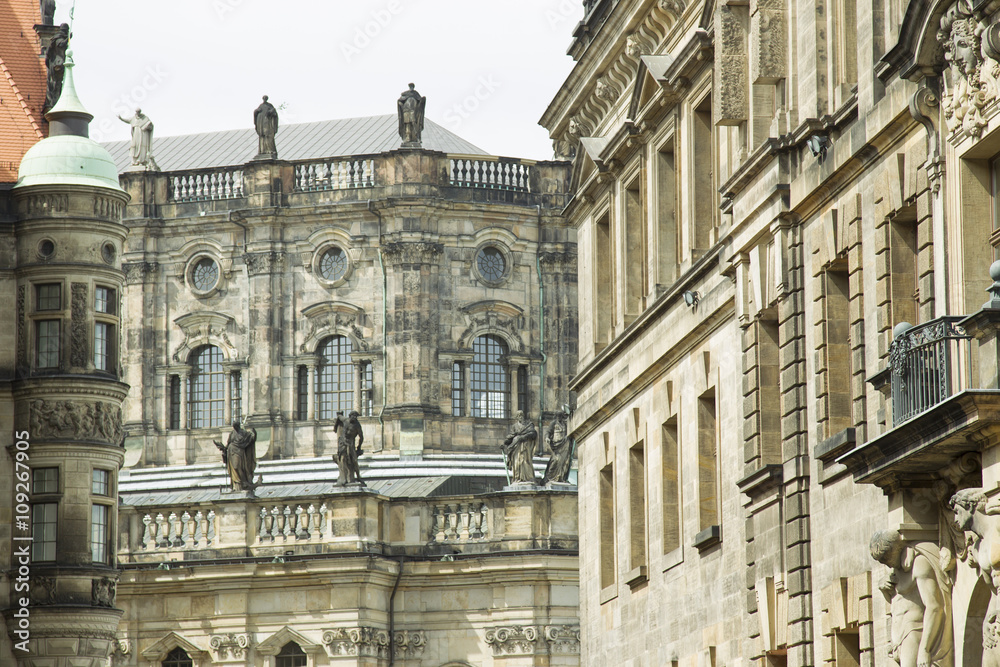 Häuserfassaden in Dresden