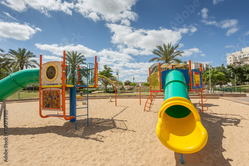 children's slides and playgrounds