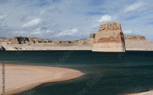 Εκτύπωση καμβά Lone Rock at Lake Powell, Arizona USA