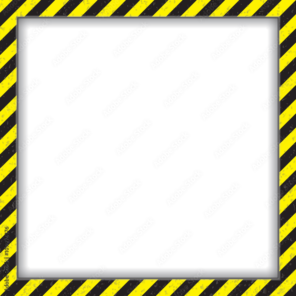 Abstract geometric square frame, with diagonal black and yellow. Vector illustration Abstract geometric square frame, with diagonal black and yellow. Vector illustration