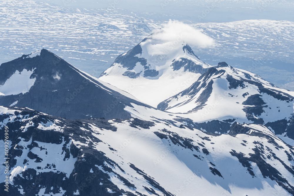 Aerial view of mountains