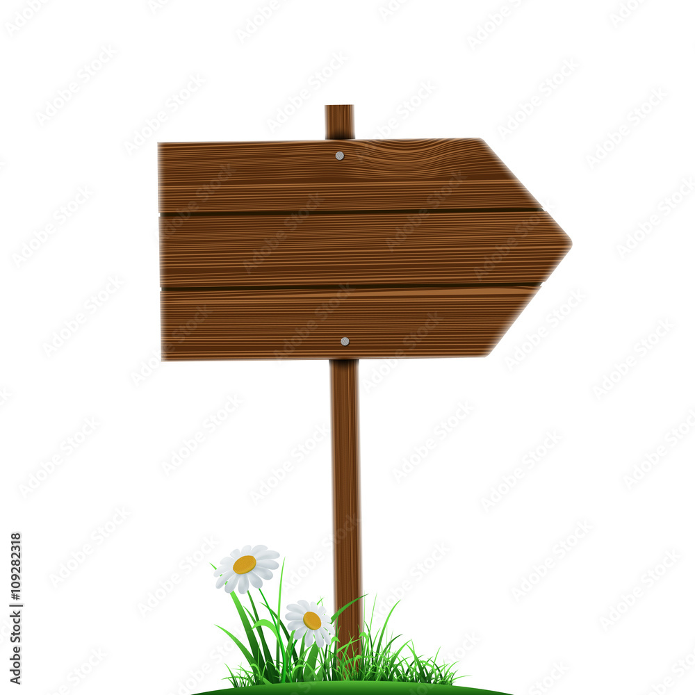Wooden direction pointer. Road sign isolated on a white backgrou Wooden direction pointer. Road sign isolated on a white backgrou