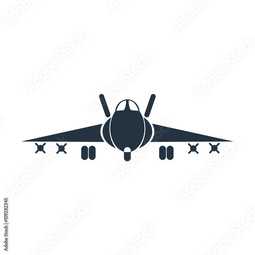 fighter aircraft front